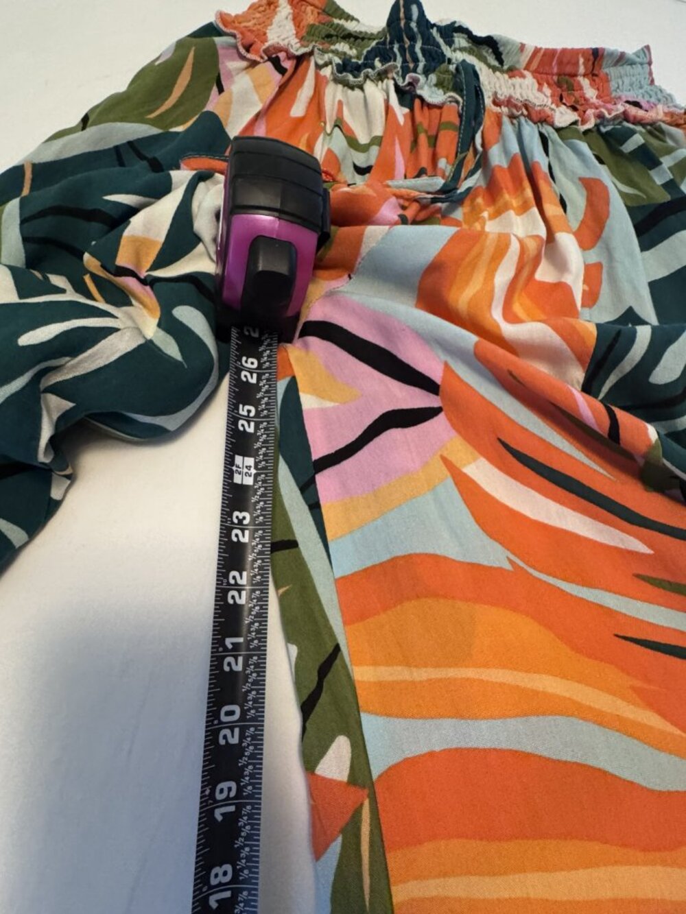 True Destinations Tropical Flare Pants – Palm Print | Size L - HS0379 - Picture 4 of 8